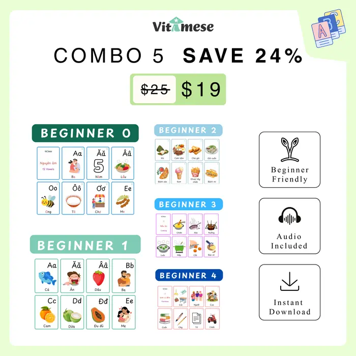 5 SETS BUNDLE - Beginner 0, 1, 2, 3, 4